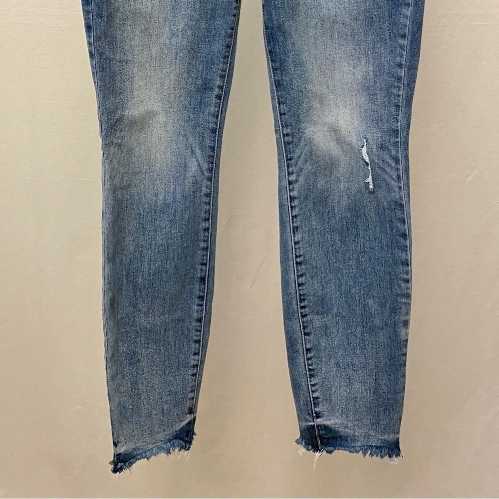 Lucky Brand 2/26 Bridgette High Rise Skinny Ankle Jeans Fray Hem Button Fly - Picture 5 of 14
